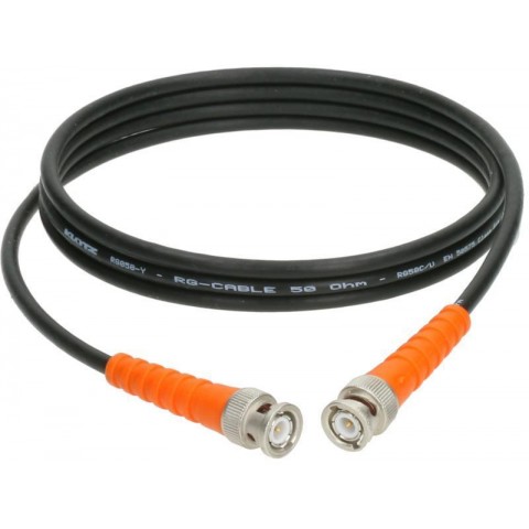 Klotz flexibilis 50 ohmos koaxkábel - RG58C/U Telegärtner BNC csatlakozókkal - 1m