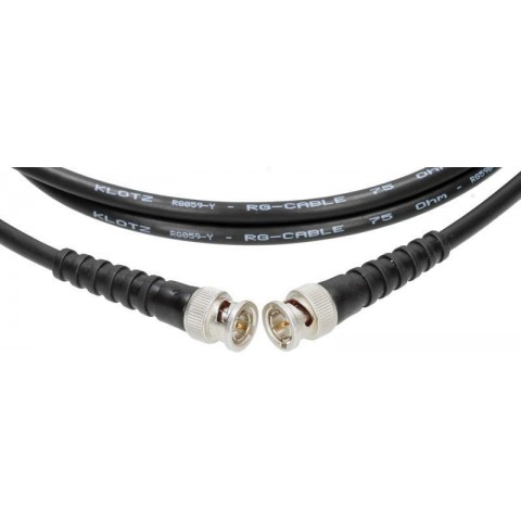 Klotz 75 ohmos koaxkábel - RG59C/U Telegärtner BNC csatlakozókkal - 5m