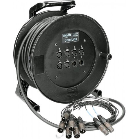 Klotz DrumLink 6/2 - 6x XLR 3p mama/papa + 2x XLR 3p papa/mama 8-cs. analóg csoportkábel dob - 25m