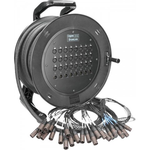 Klotz DrumLink 24/8 - 24x XLR 3p mama/papa + 8x XLR 3p papa/mama 32-cs. analóg dob - 25m