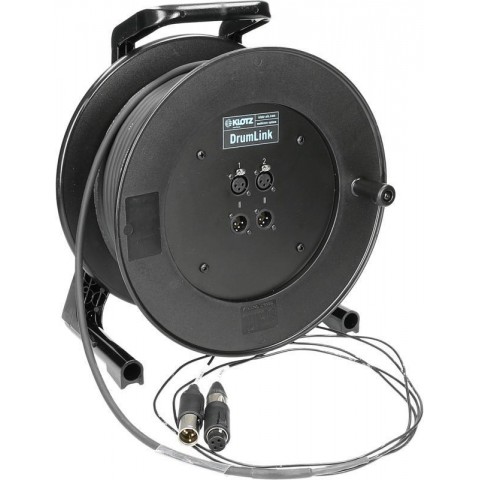 Klotz DrumLink 2/2 - 2||2 convertCON XLR 3p mama/papa 2 csatornás - analóg csoportkábel dob - 40m