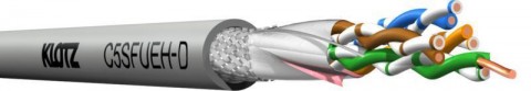 Klotz CAT5e adatkábel AWG 24/1 - SF/UTP - FRNC Dca