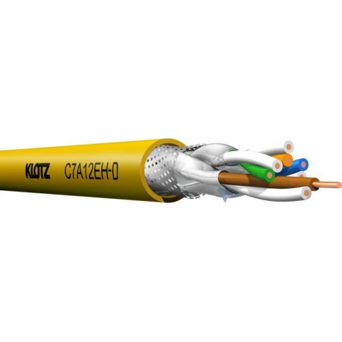 Klotz CAT7 adatkábel AWG 22/1 - S/FTP - 1200 MHz - FRNC Dca - 500m