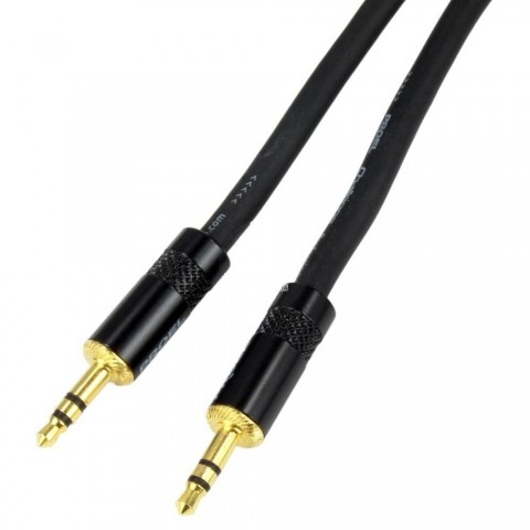 PROEL Szimmetrikus kábel 3 m fekete 2x 3,5 mm Yongsheng sztereó jack dugó