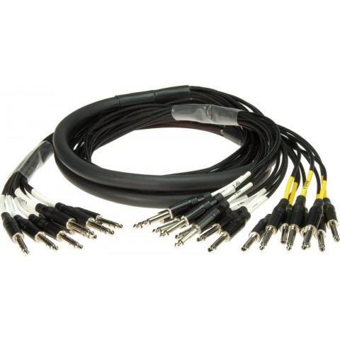 Klotz 8 csatornás insert audió adapter - ISR 8 x TRS - 16 x TS - 5m