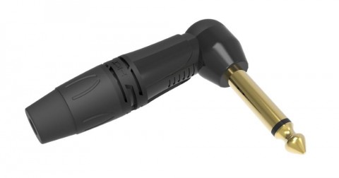 DH ONEHERO 6,3mm monó jack dugó pipás 90fok szerelhető fekete