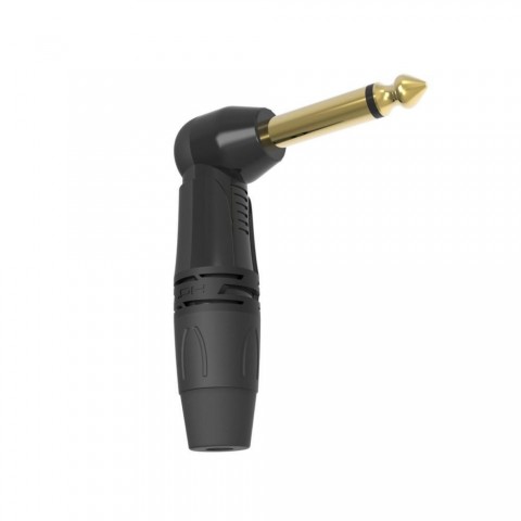 DH ONEHERO 6,3mm monó jack dugó pipás 90fok szerelhető fekete