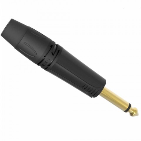 DH ONEHERO 6,3mm monó jack dugó szerelhető fekete DH ONEHERO 6,3mm monó jack dugó szerelhető fekete