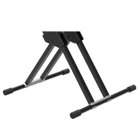 DH Keyboard állvány X dupla 5 fokozatú szürke max: 90 kg 2 szintes