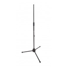 DH mikrofonállvány, 3 lábú, egyenes, gém nélkül, 2,3kg, fekete
