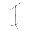 DH mikrofonállvány, 3 lábú, gémmel, m: 990-1690mm, fix gém: 800mm, 2,9kg, fekete