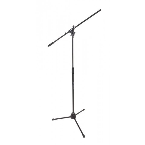DH mikrofonállvány, 3 lábú, gémmel, m: 990-1690mm, fix gém: 800mm, 2,9kg, fekete