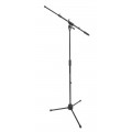 DH mikrofonállvány, 3 lábú, gémmel, m: 990-1690mm, gém: 580-910mm, 2,9kg, fekete