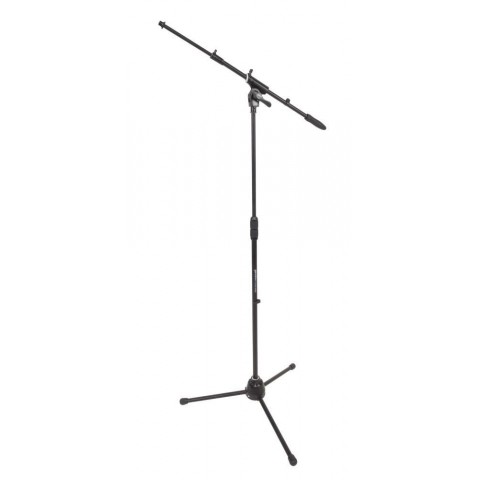 DH mikrofonállvány, 3 lábú, gémmel, m: 990-1690mm, gém: 580-910mm, 2,9kg, fekete