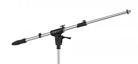 DH mikrofonállvány 3 lábú gémmel m: 990-1690mm gém: 580-910mm 2,9kg króm szín