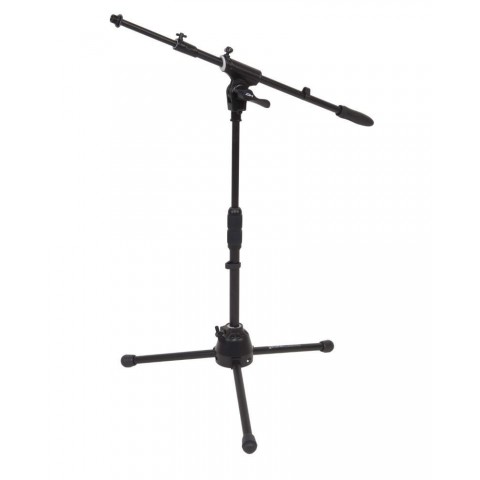 DH mikrofonállvány, kicsi, 3 lábú, gémmel, m: 400-770mm, gém: 580-910mm, 2,3kg, fekete
