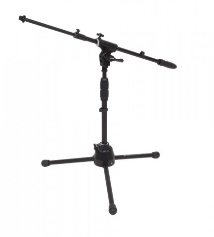 DH mikrofonállvány kicsi 3 lábú gémmel m: 400-770mm gém: 580-910mm 2,3kg fekete