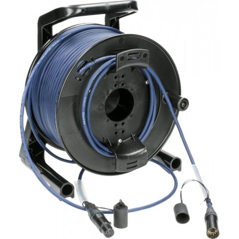 Klotz dupla árnyékolt DMX kábeldob - PUR XLR 5p mama/papa (3 pin bekötve) Neutrik - 50m