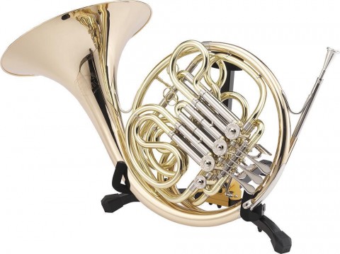 Hercules Fúvós hangszerállvány kürt (vadászkürt) részére + tok