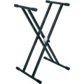 PROEL Keyboard állvány X dupla, antracit szürke, m:560-970mm, sz:400mm max: 50kg