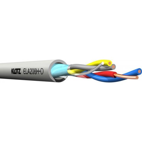 Klotz ELA szerelőkábel - 100 V-os vezeték 2 x 2 x 0,8 mm tömör - FRNC - Dca - 100m