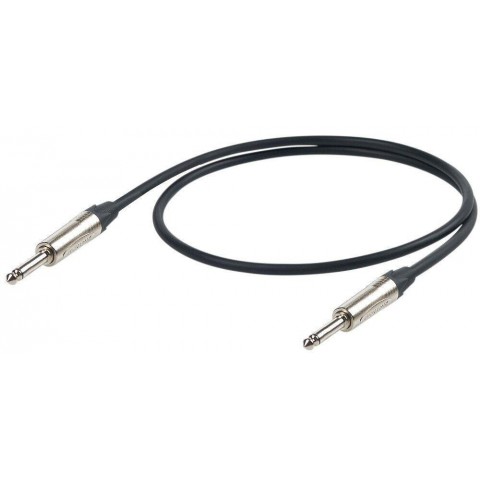 PROEL Hangszerkábel 5m fekete Neutrik 2x 6,3mm NP2Xmono jack dugó HPC110 kábel törésgátlóval