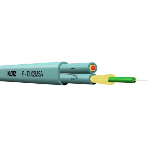 Klotz DUPLEX-Flat - I-V(ZN)HH - 2 x .../125 szálas optikai kábel beltéri kivitelben