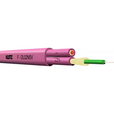 Klotz DUPLEX-Flat - I-V(ZN)HH - 2 x .../125 szálas optikai kábel beltéri kivitelben