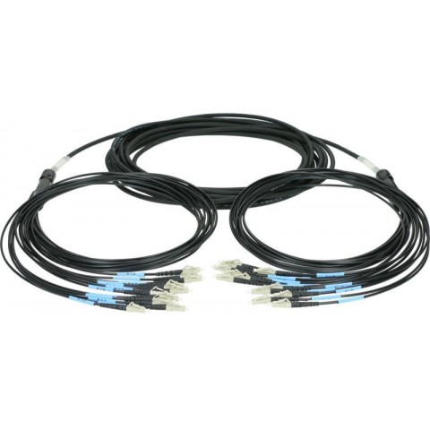 Klotz 12x LC/UPC to 12x LC/UPC breakout patch kábel FiberLink - multimode OM4 - 20m