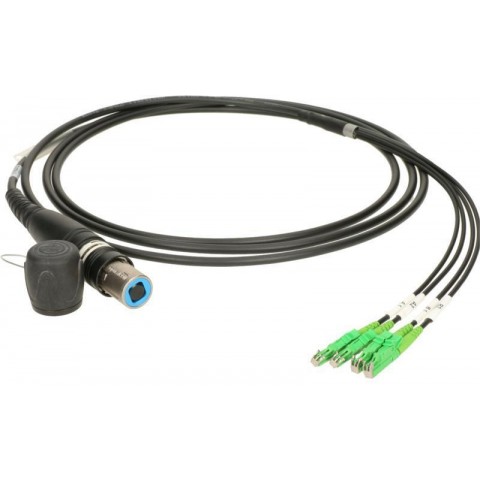 Klotz opticalCON QUAD to 4x E2000/APC breakout kábel FiberLink - single-mode OS2 - 3m