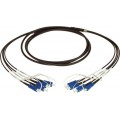 Klotz 4x SC/UPC - 4x SC/UPC breakout patch kábel FiberLink - single-mode OS2 - 750m