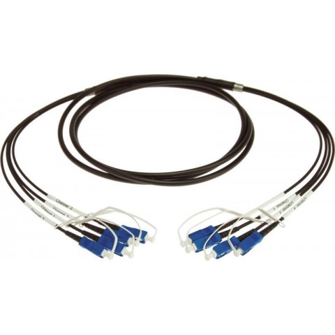 Klotz 4x SC/UPC - 4x SC/UPC breakout patch kábel FiberLink - single-mode OS2 - 750m
