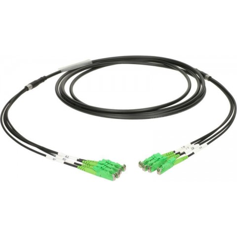 Klotz 4x E2000/APC - 4x E2000/APC breakout patch kábel FiberLink - single-mode OS2 - 50m