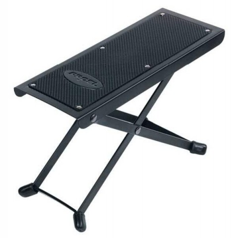 PROEL Lábtartó gitározáshoz csúszásmentes gumi borítással öt fokozat matt fekete