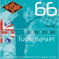 Rotosound Basszusgitár húrkészlet rozsdamentes acél FUNKMASTER 30 50 70 90