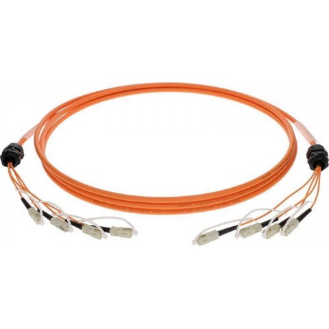 Klotz 4x SC breakout kábel - 50/125 OM3 optikai szál - multimode - 20m