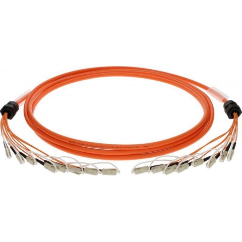 Klotz 8x SC breakout kábel - 50/125 OM3 optikai szál - multimode - 350m