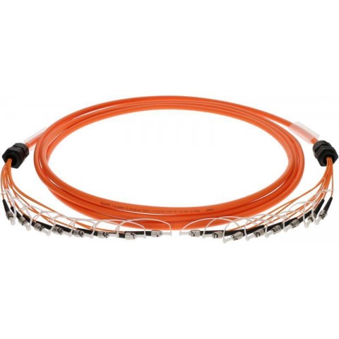 Klotz 8x ST breakout kábel - 50/125 OM3 optikai szál - multimode - 350m