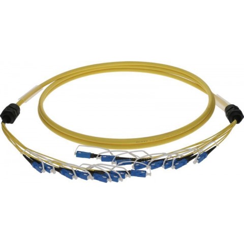 Klotz 8x SC breakout kábel - 9/125 OS2 optikai szál- single-mode - 10m