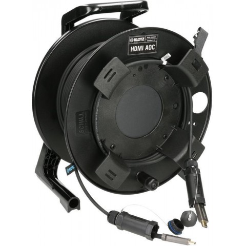 Klotz HDMI 2.1 AOC dob - aktív optikai kábel páncélozott - dugók védőkupakkal - 75m