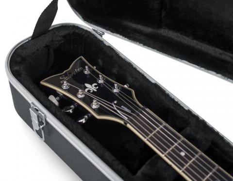 Gator Deluxe öntött műanyag keménytok 335-ös stílusú üreges testű elektromos gitárhoz