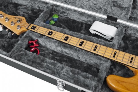 Gator Öntött műanyag keménytok basszusgitárhoz beépített LED világítással