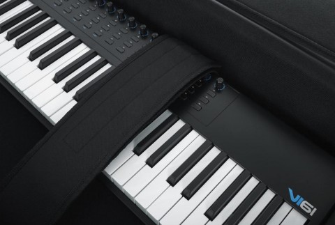 Gator Könnyű EPS szivacsos merev keyboard táska kerékkel 49 billentyűs hangszerhez