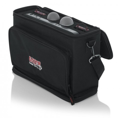 Gator Hordtáska SHURE BLX vezetéknélküli mikrofonhoz (2 db mikrofon 2 db zsebadó)