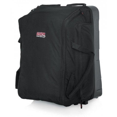 Gator Szállító tok PA hangfalhoz öntött műanyag megerősítéssel kerekekkel és fogantyúval