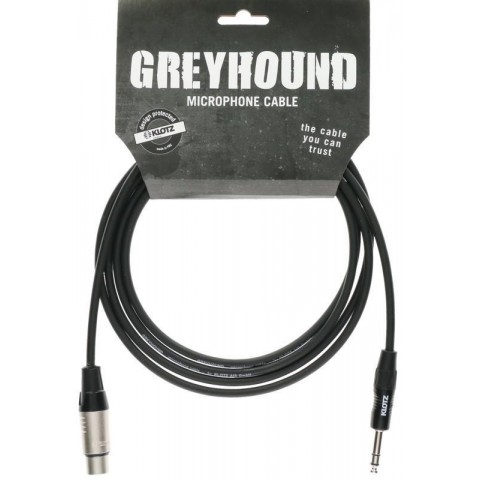 Klotz GREYHOUND analóg audiokábel - szimmetrikus Klotz XLR-rel szimmetrikus jack dugóhoz - 6m