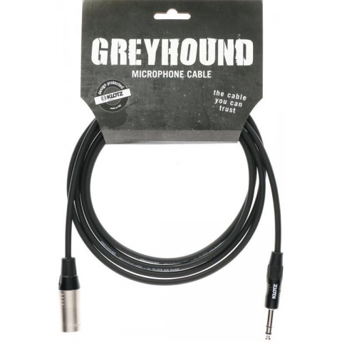 Klotz GREYHOUND analóg audiokábel - Klotz szimmetrikus XLR papa - szimmetrikus jack dugóhoz - 1,5m