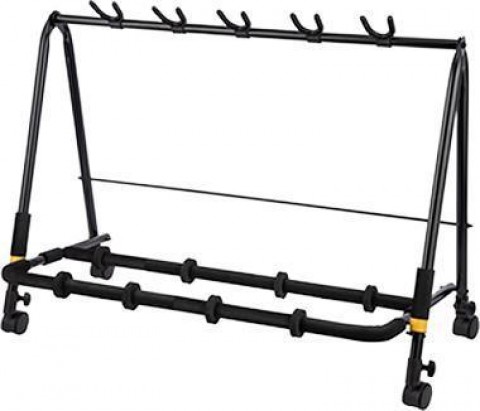 Hercules Gitárállvány öt gitár részére kerekekkel Hercules Gitárállvány öt gitár részére kerekekkel