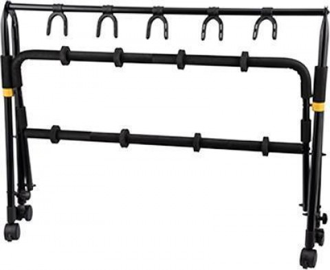 Hercules Gitárállvány öt gitár részére kerekekkel Hercules Gitárállvány öt gitár részére kerekekkel