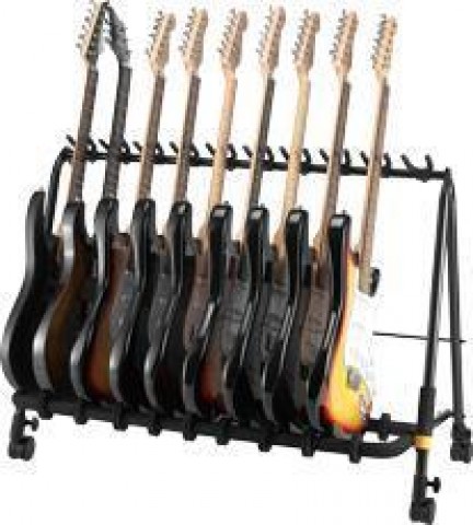 Hercules Gitárállvány öt gitár részére kerekekkel Hercules Gitárállvány öt gitár részére kerekekkel